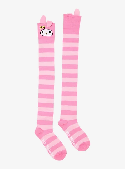 My Melody Stripe Knee-High Socks