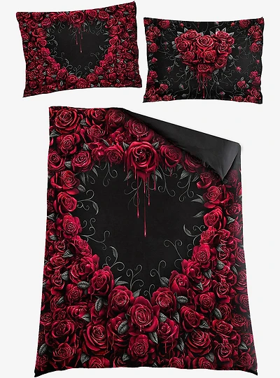 Bleeding Heart Single Duvet Bedding Set