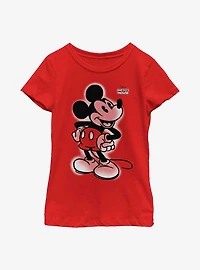 Disney Mickey Mouse Graffiti Youth Girls T-Shirt