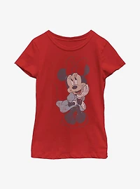 Disney Minnie Mouse Simple Sit Youth Girls T-Shirt