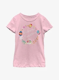 Marvel Avengers Easter Wreath Youth Girls T-Shirt