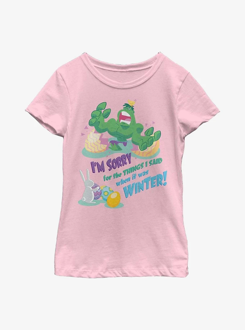 Marvel Hulk Sorry Youth Girls T-Shirt