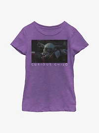 Star Wars The Mandalorian Curious Photo Youth Girls T-Shirt