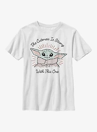 Star Wars The Mandalorian Child Stitch Youth T-Shirt