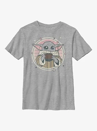 Star Wars The Mandalorian Cutesy Yoda Youth T-Shirt