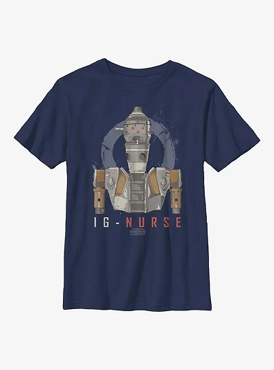 Star Wars The Mandalorian Ig Nurse Youth T-Shirt