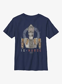 Star Wars The Mandalorian Ig Nurse Youth T-Shirt