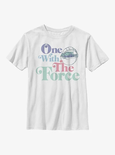 Star Wars The Mandalorian Pastel Force Youth T-Shirt