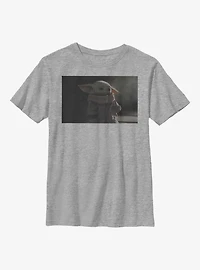 Star Wars The Mandalorian Sad Baby Youth T-Shirt