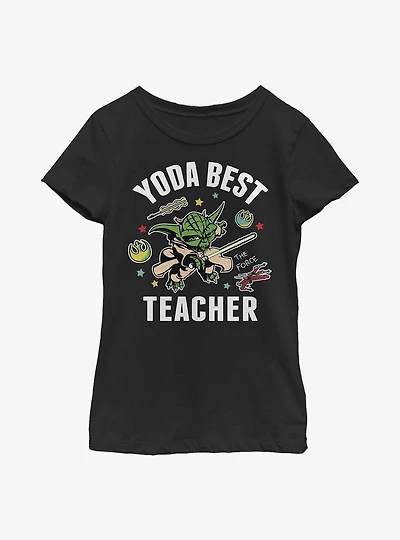 Star Wars: The Clone Wars Yoda Best Teacher Youth Girls T-Shirt