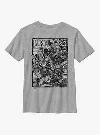 Marvel Avengers Group Fighters Youth T-Shirt