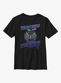 Marvel Avengers Teachers Are Superheroes Black Panther Youth T-Shirt