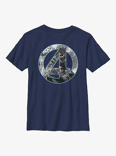 Marvel Fantastic Four Badge Youth T-Shirt