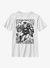 Marvel Iron Man Stencil Youth T-Shirt
