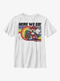 Nintendo Super Mario Rainbow Road Pride Youth T-Shirt