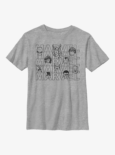 Marvel Heads Youth T-Shirt