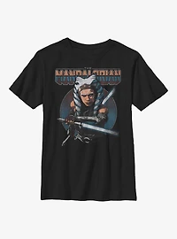 Star Wars The Mandalorian Ahsoka Circle Youth T-Shirt