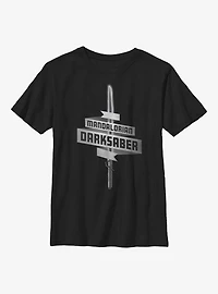 Star Wars The Mandalorian Darksaber Youth T-Shirt