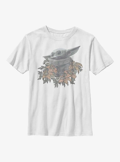 Star Wars The Mandalorian Flower Child Youth T-Shirt