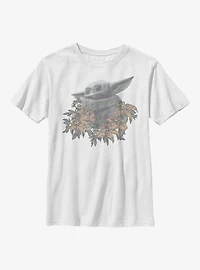 Star Wars The Mandalorian Flower Child Youth T-Shirt