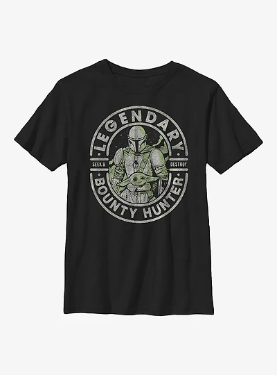 Star Wars The Mandalorian Legendary Stamp Youth T-Shirt