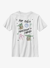 Star Wars The Mandalorian Sketchy Child Youth T-Shirt