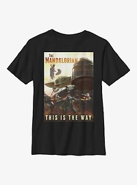 Star Wars The Mandalorian Way Poster Youth T-Shirt