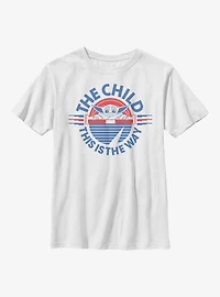 Star Wars The Mandalorian Baby Retro Youth T-Shirt