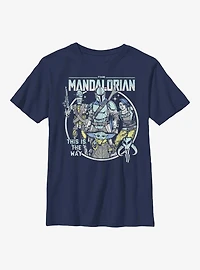 Star Wars The Mandalorian Mando Crew Pop Youth T-Shirt