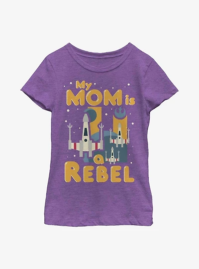 Star Wars Rebel Mom Youth Girls T-Shirt