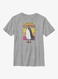 Star Wars Episode VIII: The Last Jedi Retro Porg Big Halftones Youth T-Shirt