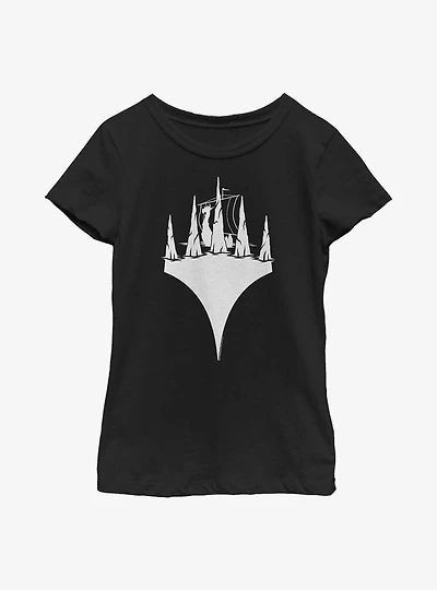 Magic: The Gathering Planeswalker Viking Ship Youth Girls T-Shirt