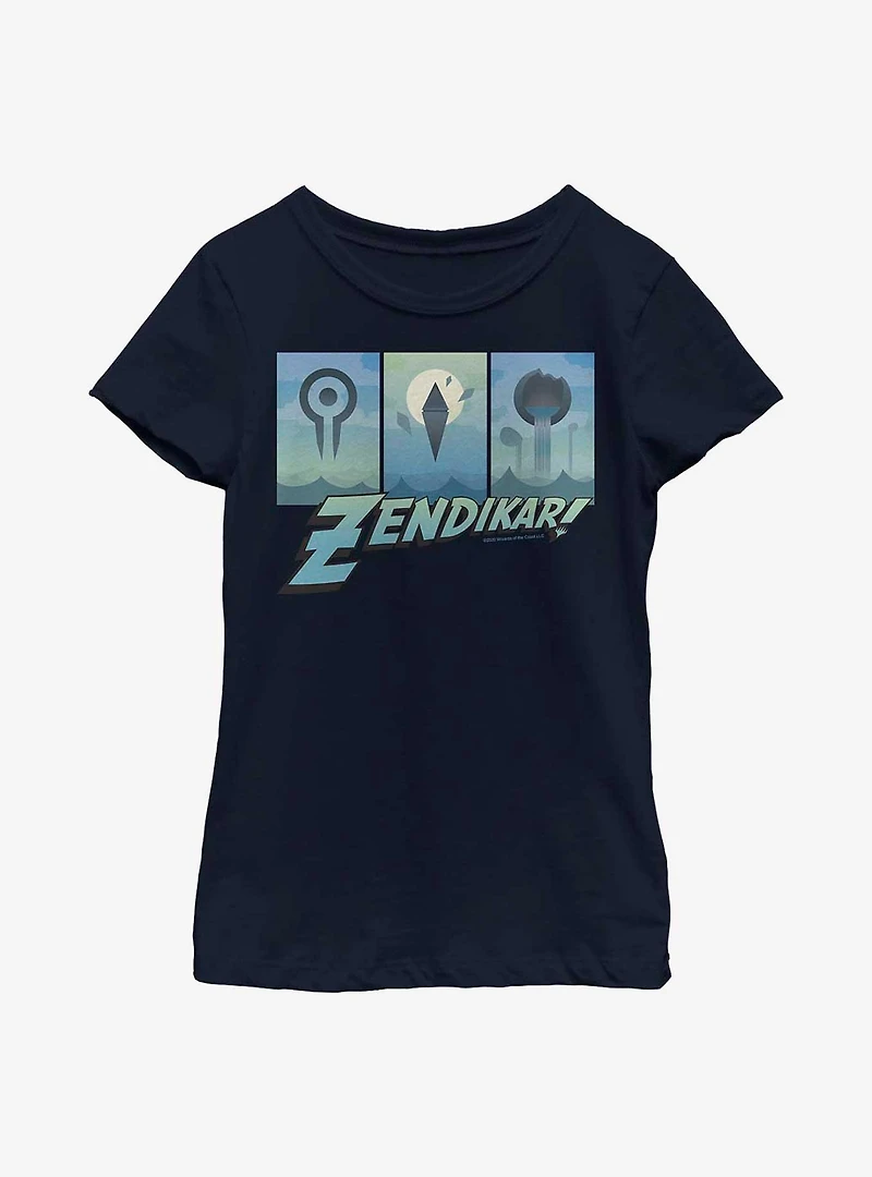 Magic: The Gathering Zendikar Triptych Youth Girls T-Shirt