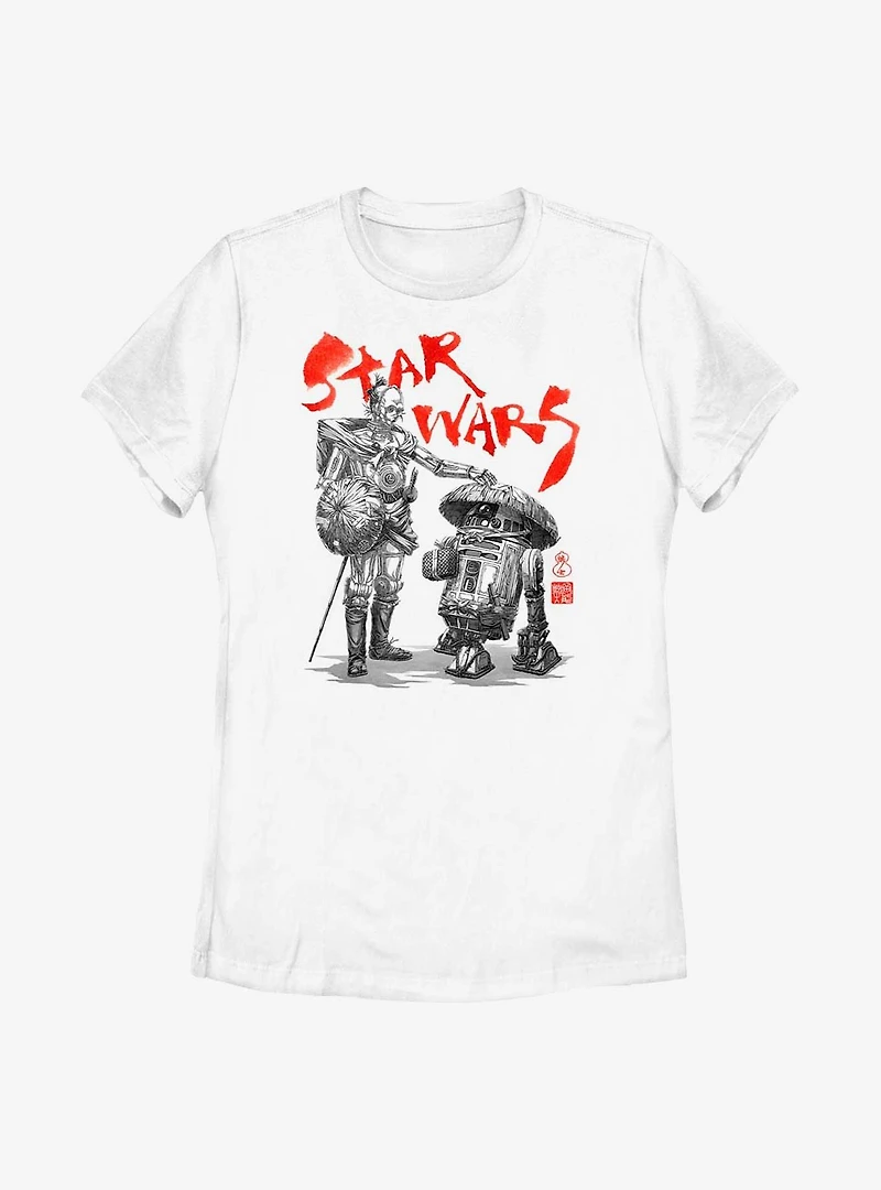 Star Wars: Visions Anime Droids Womens T-Shirt