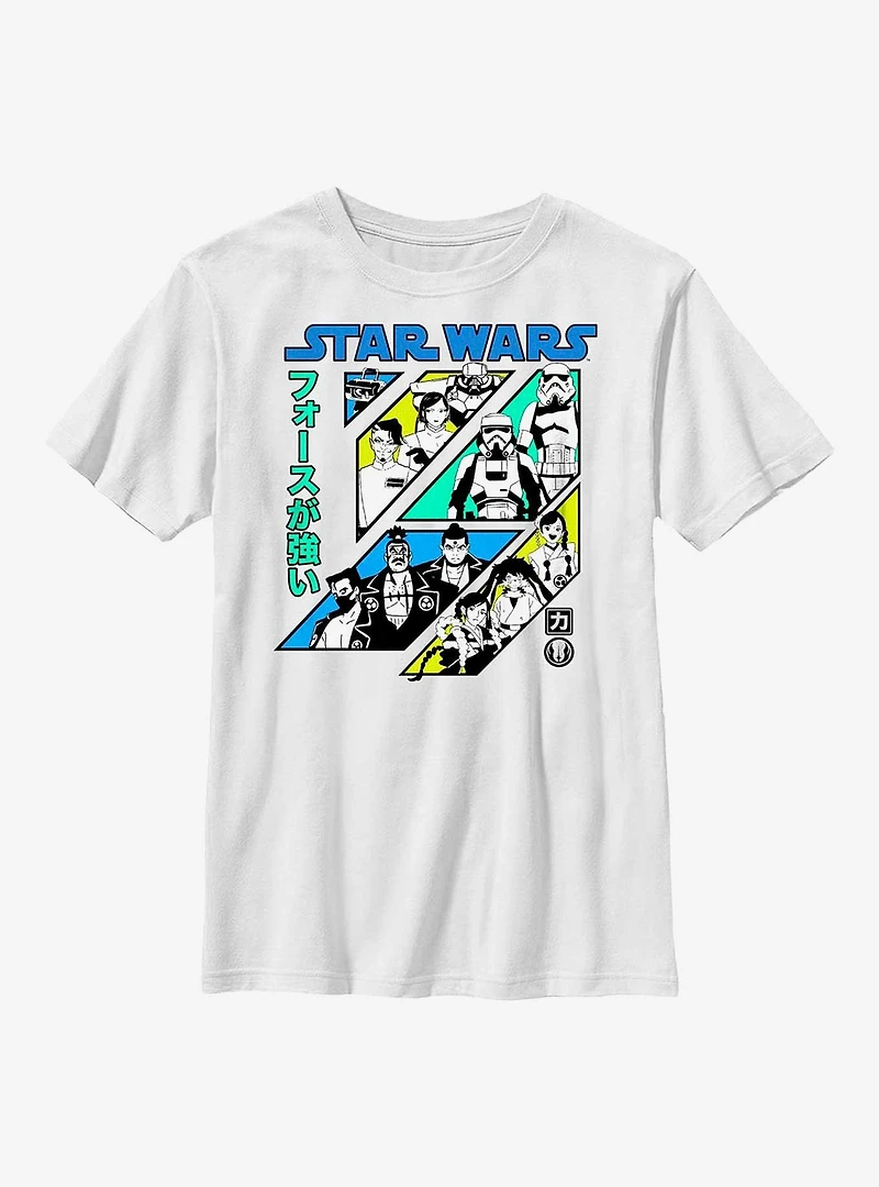 Star Wars: Visions Force Grid Youth T-Shirt