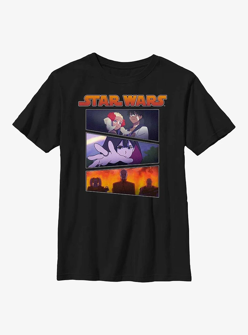Star Wars: Visions Village Bride Panels Youth T-Shirt