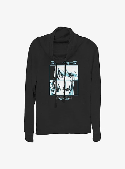 Star Wars: Visions The Twins Face-Off Cowlneck Long-Sleeve Girls Top