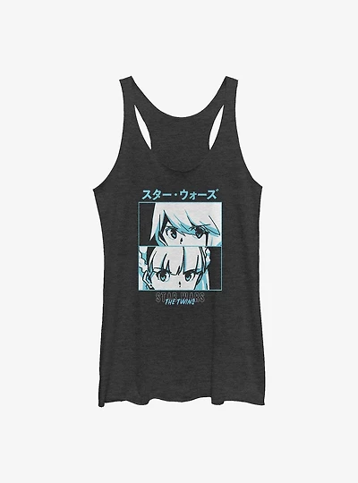 Star Wars: Visions The Twins Face-Off Girls Tank