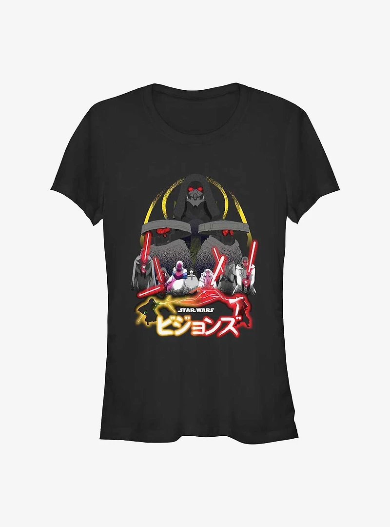 Star Wars: Visions The Ninth Jedi Face-Off Girls T-Shirt