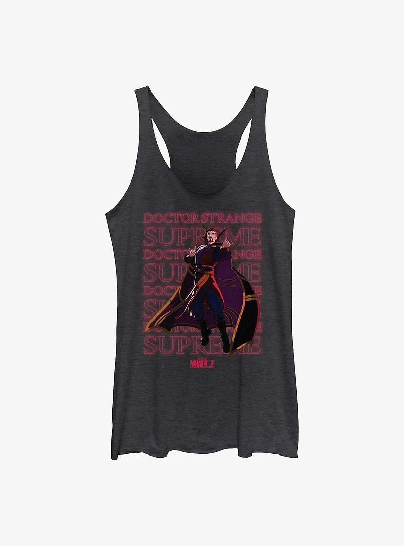 Marvel What If...? Supreme Text Stack Womens Tank Top