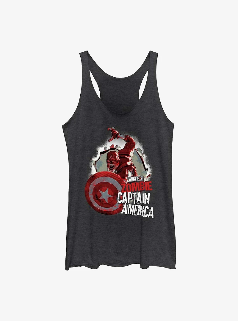 Marvel What If...? Breakthrough Zombie Captain America Girls Tank