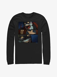 Marvel What If...? Tri-Panel Zombie Captain America Long-Sleeve T-Shirt