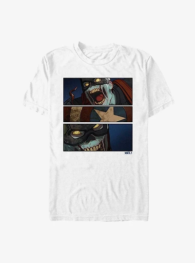 Marvel What If?? Tri-Panel Zombie Captain America T-Shirt
