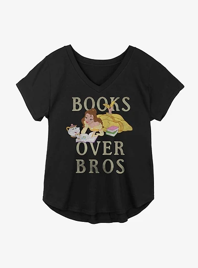 Disney Beauty And The Beast Books Over Bros Girls Plus T-Shirt