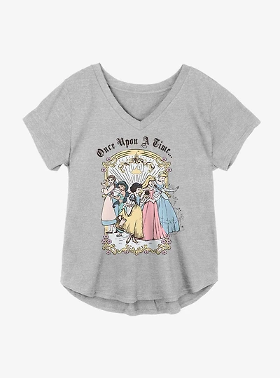 Disney Princesses Vintage Group Girls Plus T-Shirt