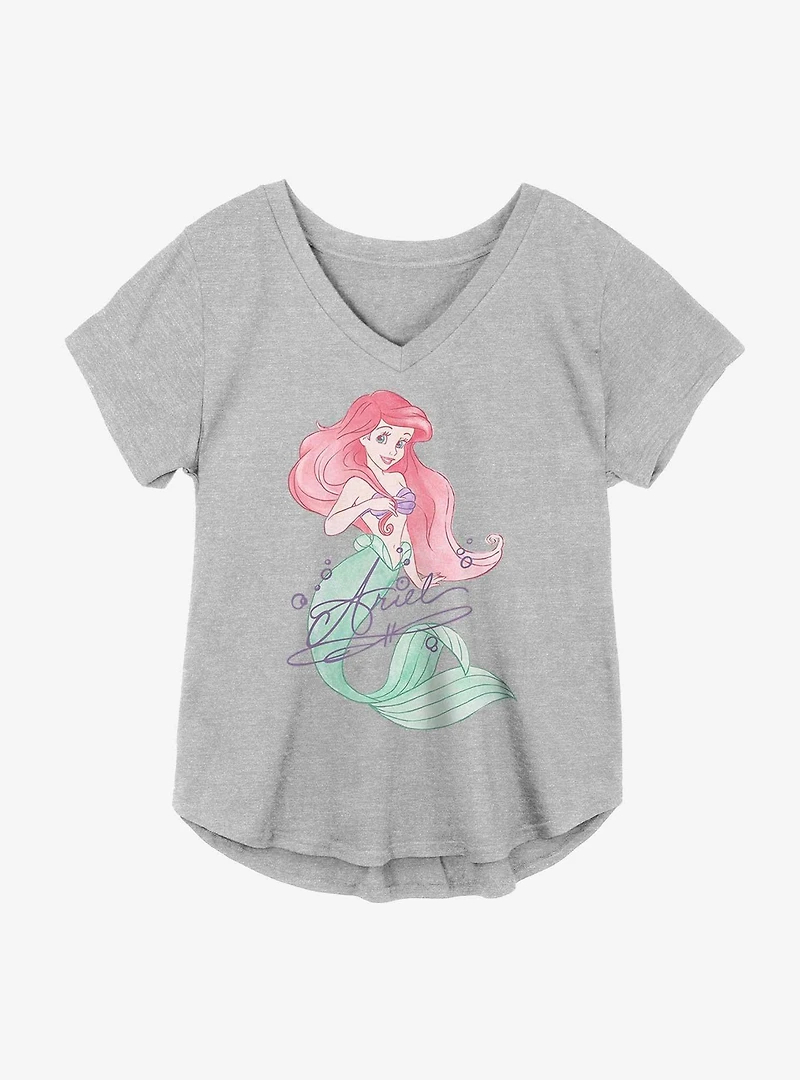 Disney The Little Mermaid Ariel Signature Girls Plus T-Shirt