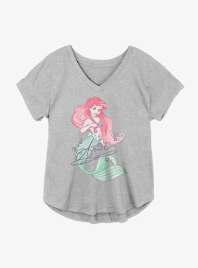 Disney The Little Mermaid Ariel Signature Girls Plus T-Shirt
