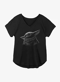 Star Wars The Mandalorian Child Moonrise Girls Plus T-Shirt