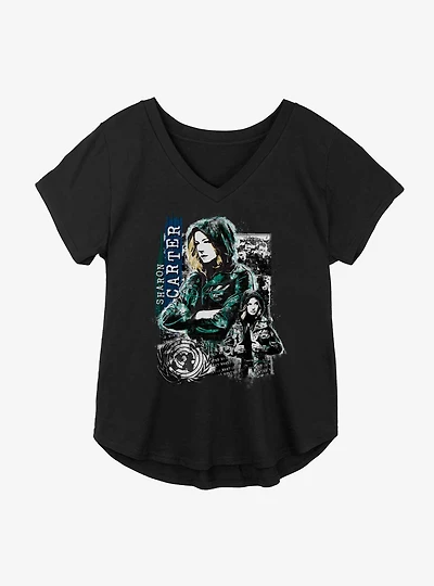 Marvel The Falcon And The Winter Soldier Sharon Carter Girls Plus Size T-Shirt