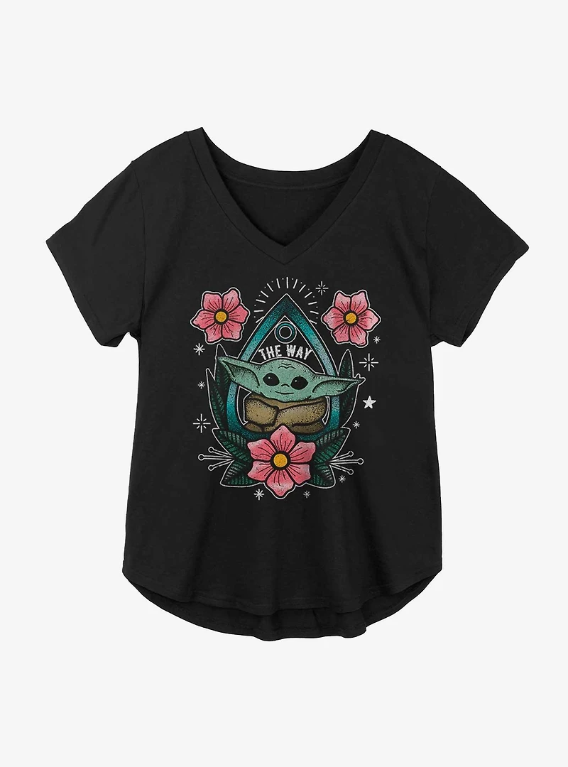 Star Wars The Mandalorian Child Planchette Girls Plus T-Shirt